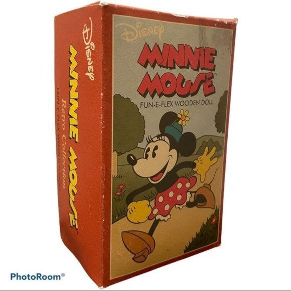 SCHYLLING retro Minnie Mouse rare fun-e-flex wood doll - Picture 2 of 9